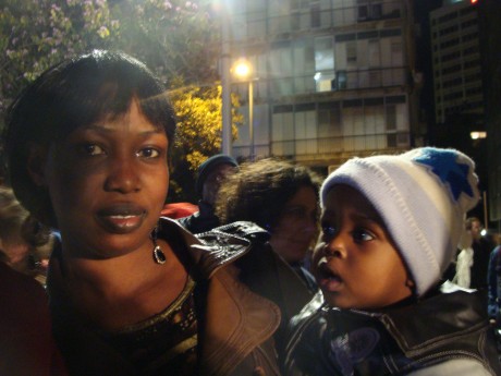 This refugee and her baby face discrimination in Israel (photo: Mya Guarnieri)